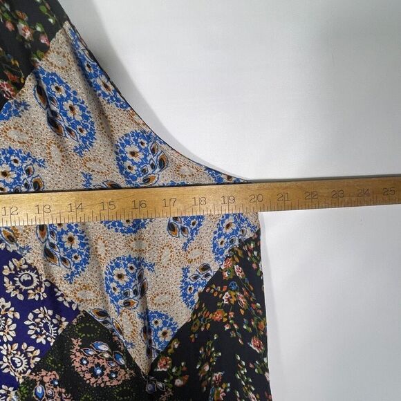 Maeve Anthropologie Multicolor Halter Paisley Patchwork Katrina Maxi Dress Large - Picture 7 of 10